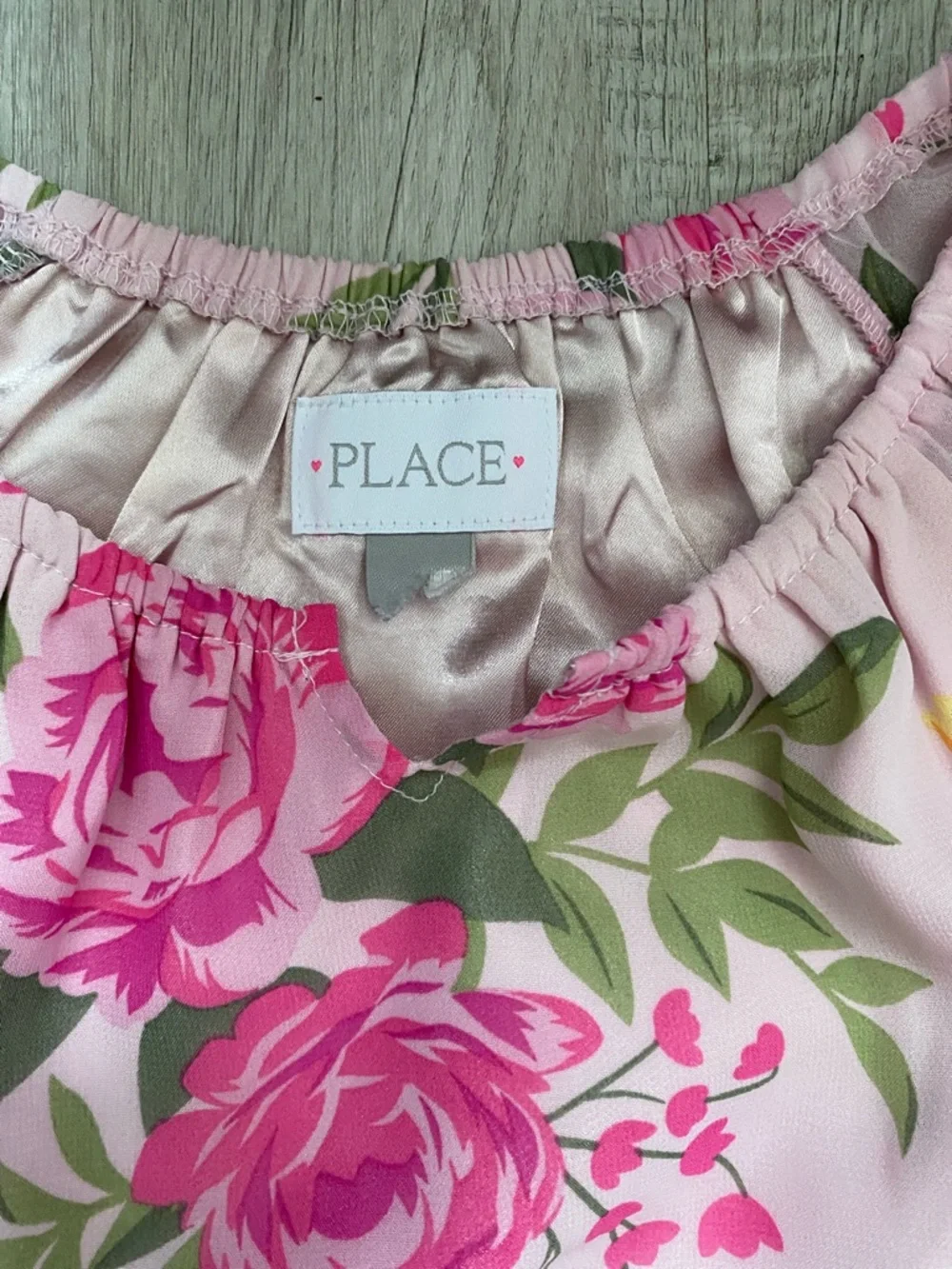 The Children's Place Pink Floral Elastic-Waist Dress - Picture 2 of 3